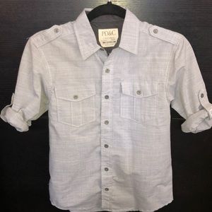 PD&C light grey Youth S (8) short sleeve shirt!